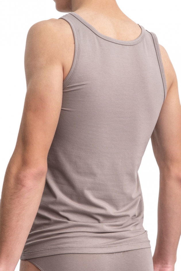 MEN'S UNDERSHIRT WITH THIN STRAPS GRAY