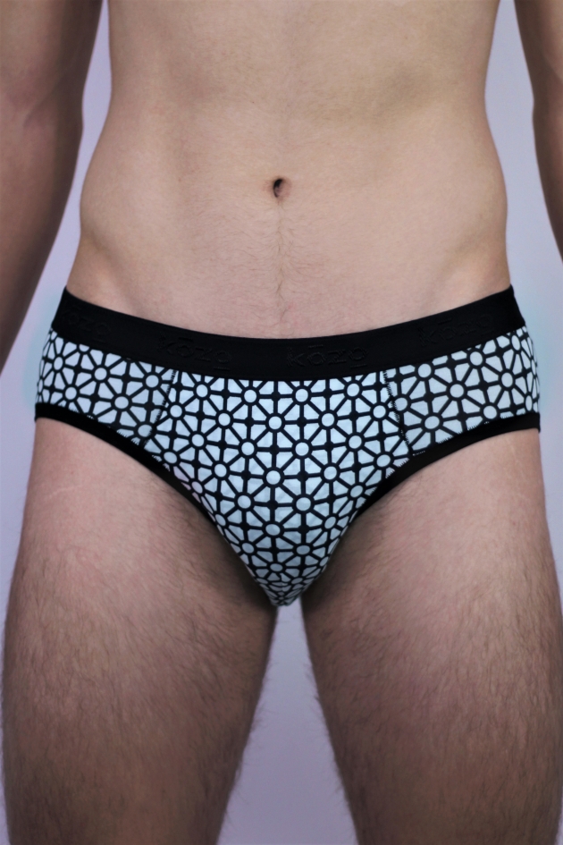 PREMIUM HERREN SLIPS PRINT GEOMETRIC