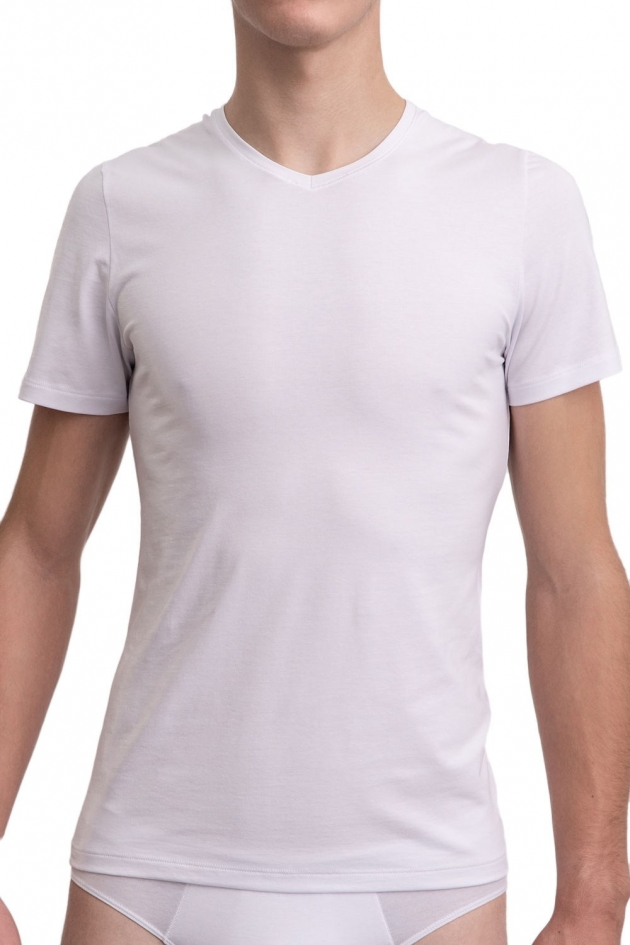MEN'S T-SHIRT V-CUT WHITE
