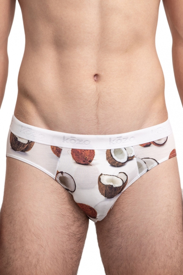 HERREN SLIPS PRINT COCONUT